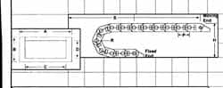 Igus - 1-1/2 Inch Outside Width x 0.76 Inch Outside Height, Cable and Hose Carrier Plastic Crossbar Mounting Bracket Set - 1-1/2 Inch Bend Radius, 1.18 Inch Inside Width x 0.57 Inch Inside Height - A1 Tooling