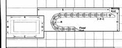 Igus - 1-1/2 Inch Outside Width x 0.76 Inch Outside Height, Cable and Hose Carrier Plastic Crossbar Mounting Bracket Set - 1-1/2 Inch Bend Radius, 1.18 Inch Inside Width x 0.57 Inch Inside Height - A1 Tooling