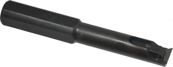 Made in USA - 0.475" Min Bore Diam, 3-1/4" OAL, 1/2" Shank Diam, Indexable Boring Bar - 1-3/4" Max Bore Depth, TPEE 730 Insert, Clamp Holding Method - A1 Tooling