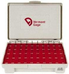 Vermont Gage - 50 Piece, 0.011-0.06 Inch Diameter Plug and Pin Gage Set - Minus 0.0002 Inch Tolerance, Class ZZ - A1 Tooling