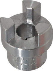 Boston Gear - 1/2" Max Bore Diam, FC12 Coupling Size, Flexible Half Coupling - 1-1/4" OD, 2.32" OAL, Steel - A1 Tooling