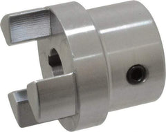 Boston Gear - 1/2" Max Bore Diam, FC15 Coupling Size, Flexible Half Coupling - 1-1/2" OD, 2.76" OAL, Steel - A1 Tooling