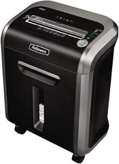 FELLOWES - 5/32 x 1-1/2" Strip, Cross Cut Manual Shredder - 10-7/16" Long x 15-3/8" Wide x 21" High, Level 4 Security, 6 Gal Wastebasket - A1 Tooling