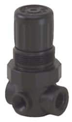 Norgren - 1/4 NPT, 150 Max Supply Pressure, Plastic Miniature Regulator, Pressure Gauge Not Included - A1 Tooling