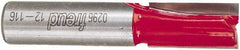 Freud - 1/2" Diam, 1/2" Shank Diam, 1" Length of Cut, 2 Flute Double Edge Straight Router Bit - 2-5/8" Overall Length, Carbide Tipped - A1 Tooling