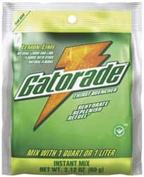 Gatorade - 2.12 oz Pack Lemon-Lime Activity Drink - Powdered, Yields 1 Qt - A1 Tooling