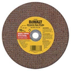 DeWALT - 7" Aluminum Oxide Cutoff Wheel - 1/8" Thick, 5/8" Arbor, 8,700 Max RPM, Use with Circular Saws - A1 Tooling