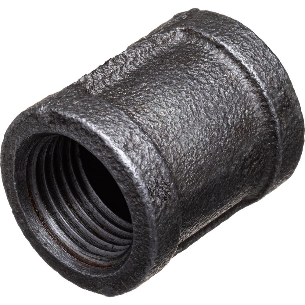 Black Pipe Fittings; Fitting Type: Coupling; Fitting Size: 1″; Material: Malleable Iron; Finish: Black; Fitting Shape: Straight; Thread Standard: NPT; Connection Type: Threaded; Lead Free: No; Standards: ASME B16.3; ASME B1.2.1