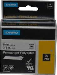 Rhino - 216" Long, White Permanent Polyester Tape Permanent Polyester Tape - For DYMO Brand Labeling Equipment Designed for "D1" Tapes (Check Width Compatibility) - A1 Tooling