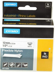 Rhino - 138" Long, White Nylon Flexible Tape - For DYMO Brand Labeling Equipment Designed for "D1" Tapes (Check Width Compatibility) - A1 Tooling