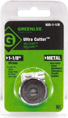 Greenlee - 1-1/8" Diam, 0.53" Cutting Depth, Hole Saw - High Speed Steel Saw, Toothed Edge - A1 Tooling