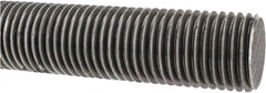 Made in USA - 1-1/2-6 UNC (Coarse), 2' Long, Low Carbon Steel Threaded Rod - Oil Finish Finish, Right Hand Thread - A1 Tooling