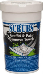 Scrubs - Center Pull Bucket/Canister of Wipes Graffiti/Vandal Mark Remover - A1 Tooling