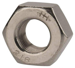 Value Collection - 1/2-20 UNF Stainless Steel Right Hand Heavy Hex Nut - 7/8" Across Flats, 31/64" High, Uncoated - A1 Tooling