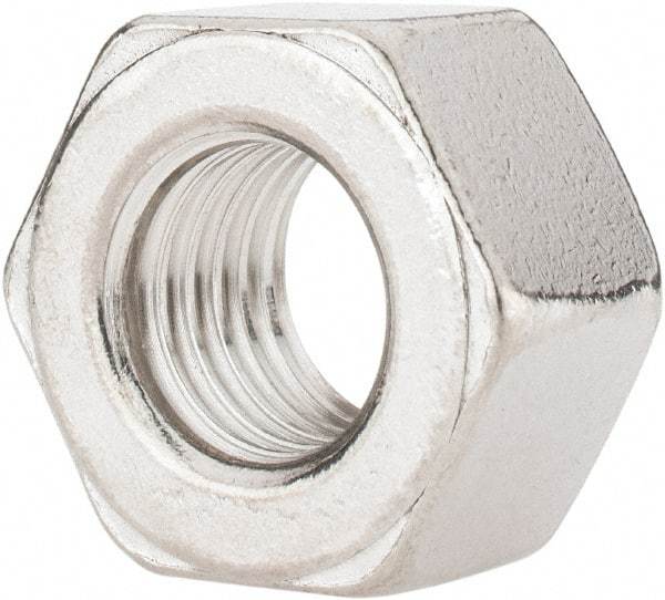 Value Collection - 3/4-10 UNC Stainless Steel Right Hand Heavy Hex Nut - 1-1/4" Across Flats, 47/64" High, Uncoated - A1 Tooling