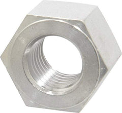 Value Collection - 1-8 UNC Stainless Steel Right Hand Heavy Hex Nut - 1-5/8" Across Flats, 63/64" High, Uncoated - A1 Tooling