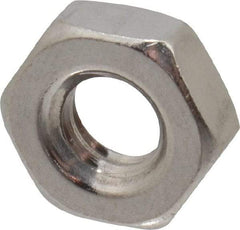 Value Collection - 1/4-20 UNC Stainless Steel Right Hand Hex Jam Nut - 7/16" Across Flats, 5/32" High, Uncoated - A1 Tooling