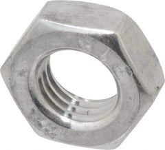 Value Collection - 5/16-24 UNF Stainless Steel Right Hand Hex Jam Nut - 1/2" Across Flats, 3/16" High, Uncoated - A1 Tooling