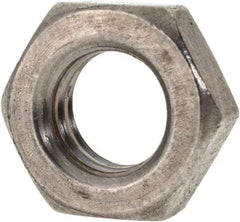 Value Collection - 7/16-14 UNC Stainless Steel Right Hand Hex Jam Nut - 11/16" Across Flats, 1/4" High, Uncoated - A1 Tooling