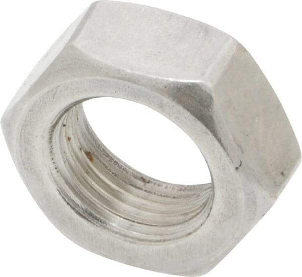 Value Collection - 5/8-18 UNF Stainless Steel Right Hand Hex Jam Nut - 15/16" Across Flats, 3/8" High, Uncoated - A1 Tooling