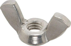 Value Collection - 1/4-20 UNC, Stainless Steel Standard Wing Nut - Grade 316, 1.1" Wing Span, 0.57" Wing Span - A1 Tooling