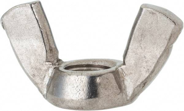 Value Collection - 1/2-13 UNC, Stainless Steel Standard Wing Nut - Grade 316, 1.94" Wing Span, 1" Wing Span - A1 Tooling