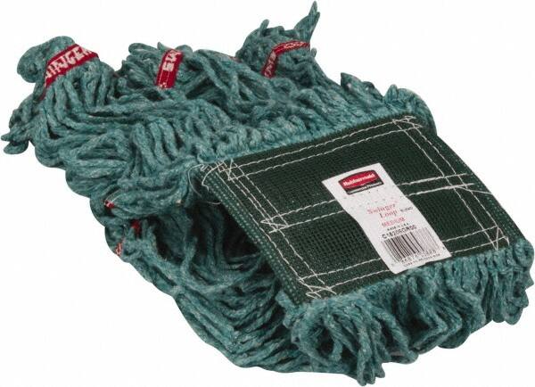 Rubbermaid - 5" Green Head Band, Medium Blended Fiber Loop End Mop Head - 4 Ply, Use for General Purpose - A1 Tooling