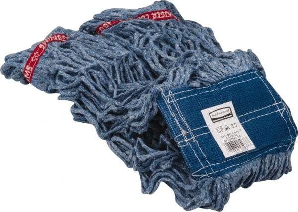 Rubbermaid - 5" Blue Head Band, X-Large Blended Fiber Loop End Mop Head - 4 Ply, Use for General Purpose - A1 Tooling