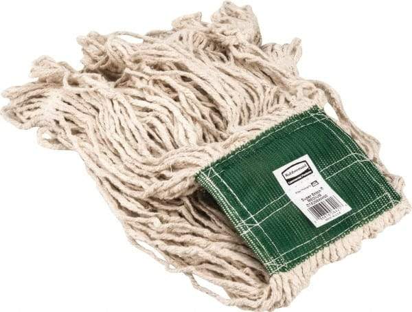 Rubbermaid - 5" Green Head Band, Medium Cotton Loop End Mop Head - 4 Ply, Use for General Purpose - A1 Tooling