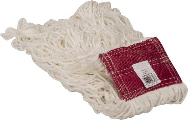 Rubbermaid - 5" Red Head Band, Large Rayon Loop End Mop Head - 4 Ply, Use for Finishing - A1 Tooling