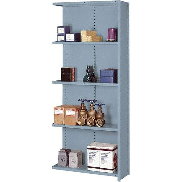 Lyon - 5 Shelf, 1,300 Lb. Capacity, Closed Shelving Starter Unit - 36 Inch Wide x 24 Inch Deep x 84 Inch High, Gray - A1 Tooling