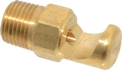 Bete Fog Nozzle - 1/8" Pipe, 145° Spray Angle, Brass, Extra Wide Fan Nozzle - Male Connection, 4.74 Gal per min at 100 psi, 0.129" Orifice Diam - A1 Tooling