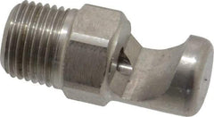 Bete Fog Nozzle - 1/8" Pipe, 145° Spray Angle, Grade 303 Stainless Steel, Extra Wide Fan Nozzle - Male Connection, 4.74 Gal per min at 100 psi, 0.129" Orifice Diam - A1 Tooling