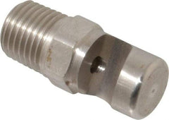 Bete Fog Nozzle - 1/4" Pipe, 145° Spray Angle, Grade 303 Stainless Steel, Extra Wide Fan Nozzle - Male Connection, 6.96 Gal per min at 100 psi, 5/32" Orifice Diam - A1 Tooling