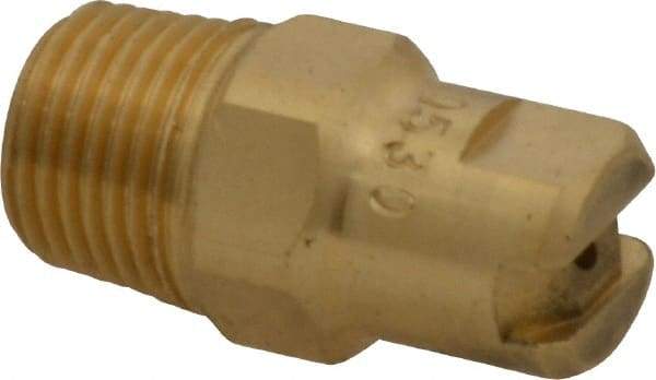 Bete Fog Nozzle - 1/8" Pipe, 30° Spray Angle, Brass, Standard Fan Nozzle - Male Connection, 0.79 Gal per min at 100 psi, 0.057" Orifice Diam - A1 Tooling