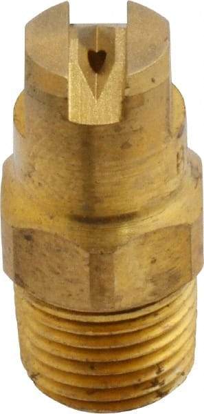 Bete Fog Nozzle - 1/8" Pipe, 65° Spray Angle, Brass, Standard Fan Nozzle - Male Connection, 0.79 Gal per min at 100 psi, 0.057" Orifice Diam - A1 Tooling