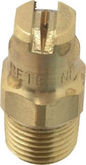 Bete Fog Nozzle - 1/8" Pipe, 90° Spray Angle, Brass, Standard Fan Nozzle - Male Connection, 0.79 Gal per min at 100 psi, 0.057" Orifice Diam - A1 Tooling