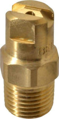 Bete Fog Nozzle - 1/8" Pipe, 30° Spray Angle, Brass, Standard Fan Nozzle - Male Connection, 1.26 Gal per min at 100 psi, 0.072" Orifice Diam - A1 Tooling