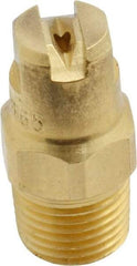 Bete Fog Nozzle - 1/8" Pipe, 65° Spray Angle, Brass, Standard Fan Nozzle - Male Connection, 1.26 Gal per min at 100 psi, 0.072" Orifice Diam - A1 Tooling