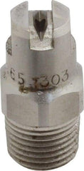 Bete Fog Nozzle - 1/8" Pipe, 65° Spray Angle, Grade 303 Stainless Steel, Standard Fan Nozzle - Male Connection, 1.26 Gal per min at 100 psi, 0.072" Orifice Diam - A1 Tooling