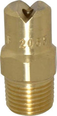 Bete Fog Nozzle - 1/8" Pipe, 65° Spray Angle, Brass, Standard Fan Nozzle - Male Connection, 3.16 Gal per min at 100 psi, 0.109" Orifice Diam - A1 Tooling