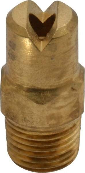 Bete Fog Nozzle - 1/8" Pipe, 30° Spray Angle, Brass, Standard Fan Nozzle - Male Connection, 6.32 Gal per min at 100 psi, 5/32" Orifice Diam - A1 Tooling