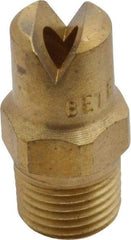 Bete Fog Nozzle - 1/8" Pipe, 65° Spray Angle, Brass, Standard Fan Nozzle - Male Connection, 6.32 Gal per min at 100 psi, 5/32" Orifice Diam - A1 Tooling