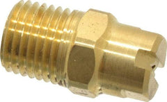 Bete Fog Nozzle - 1/4" Pipe, 30° Spray Angle, Brass, Standard Fan Nozzle - Male Connection, 0.79 Gal per min at 100 psi, 0.057" Orifice Diam - A1 Tooling