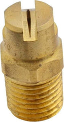 Bete Fog Nozzle - 1/4" Pipe, 120° Spray Angle, Brass, Standard Fan Nozzle - Male Connection, 0.79 Gal per min at 100 psi, 0.057" Orifice Diam - A1 Tooling