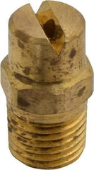 Bete Fog Nozzle - 1/4" Pipe, 90° Spray Angle, Brass, Standard Fan Nozzle - Male Connection, 4.74 Gal per min at 100 psi, 0.141" Orifice Diam - A1 Tooling