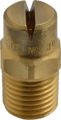 Bete Fog Nozzle - 1/4" Pipe, 120° Spray Angle, Brass, Standard Fan Nozzle - Male Connection, 4.74 Gal per min at 100 psi, 0.141" Orifice Diam - A1 Tooling