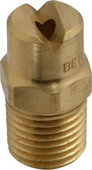 Bete Fog Nozzle - 1/4" Pipe, 65° Spray Angle, Brass, Standard Fan Nozzle - Male Connection, 6.32 Gal per min at 100 psi, 5/32" Orifice Diam - A1 Tooling