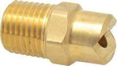 Bete Fog Nozzle - 1/4" Pipe, 30° Spray Angle, Brass, Standard Fan Nozzle - Male Connection, 7.91 Gal per min at 100 psi, 0.172" Orifice Diam - A1 Tooling