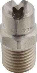 Bete Fog Nozzle - 1/4" Pipe, 65° Spray Angle, Grade 303 Stainless Steel, Standard Fan Nozzle - Male Connection, 11.1 Gal per min at 100 psi, 0.203" Orifice Diam - A1 Tooling